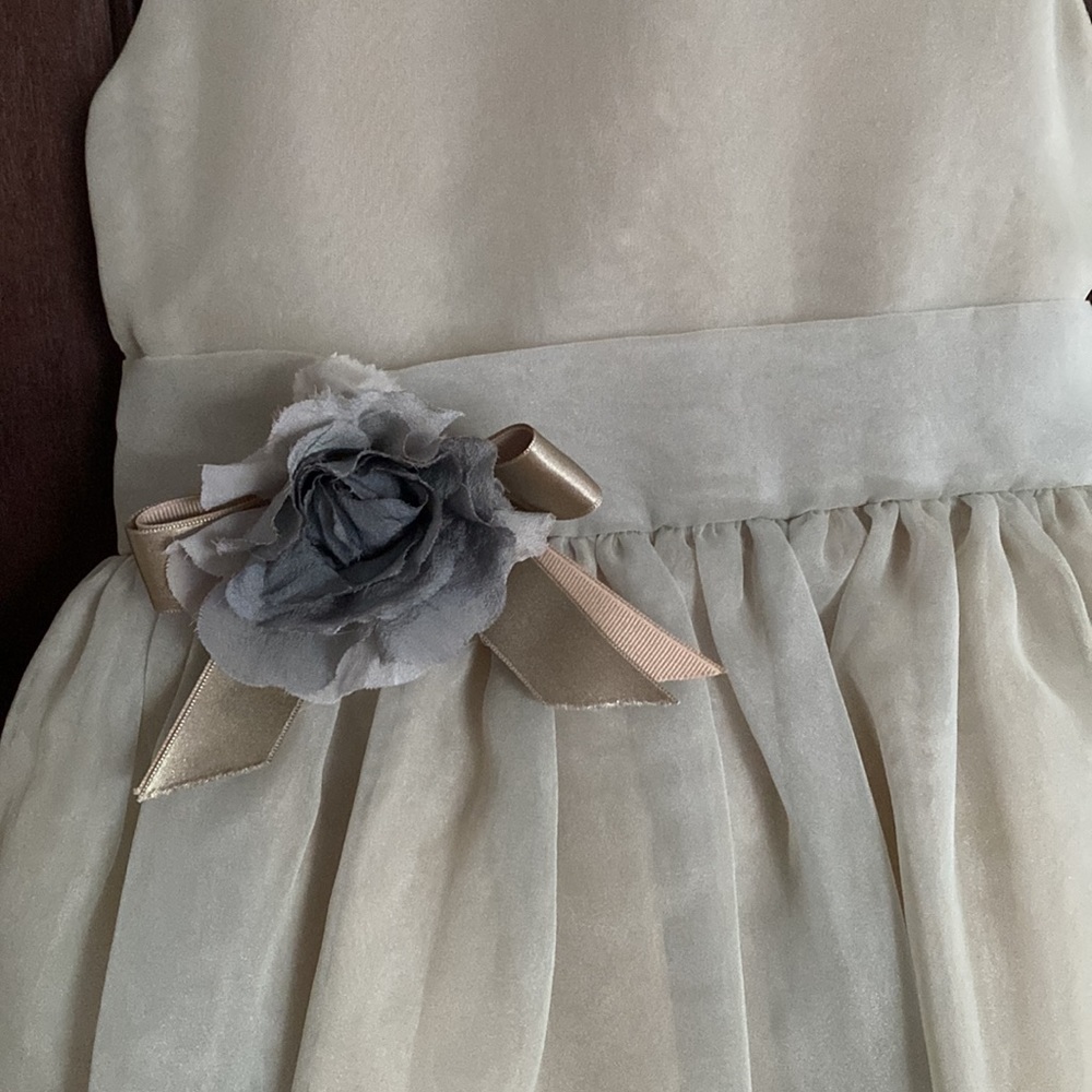NWOT sz 6 special Occasion/ flower girl dress in sage green. Lined/tulle under - Picture 4 of 16